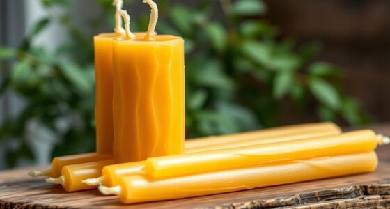 natural homemade beeswax candles