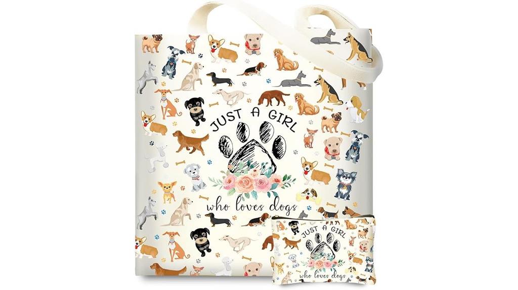 dog lover beach tote