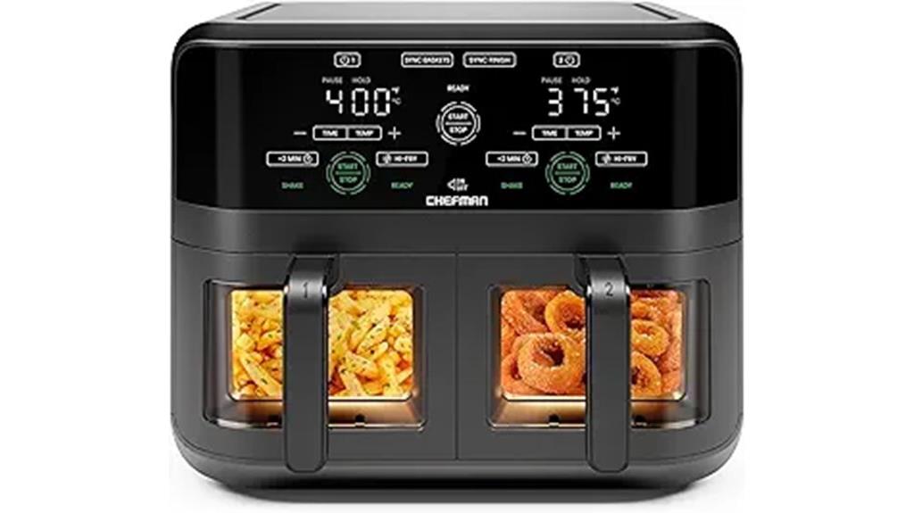 large capacity dual baskets