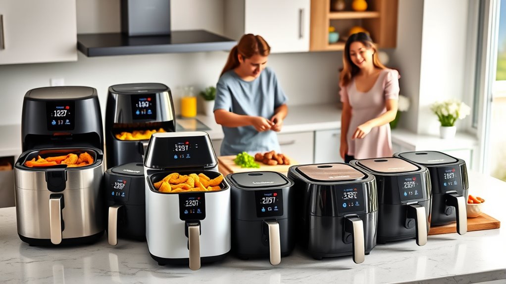large family air fryers