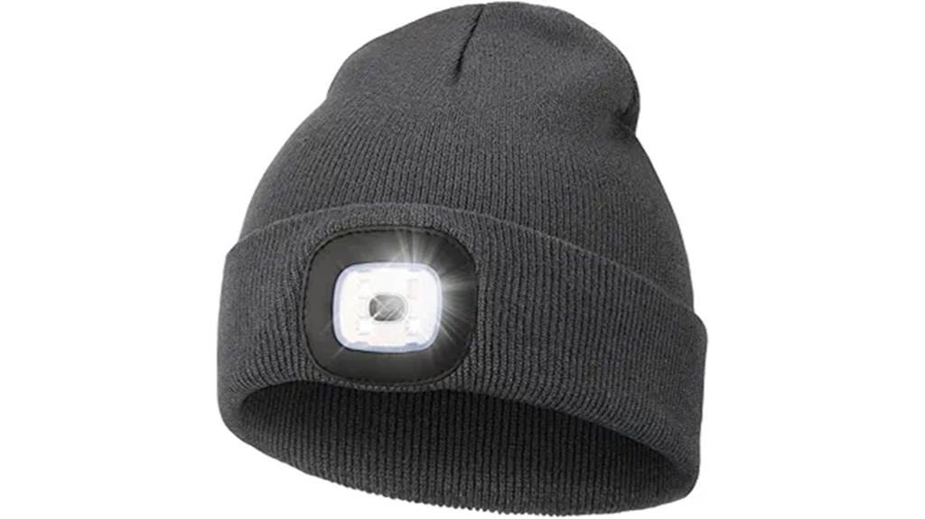 lighted unisex beanie headlamp