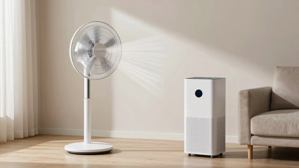 adjust fan speed and oscillation