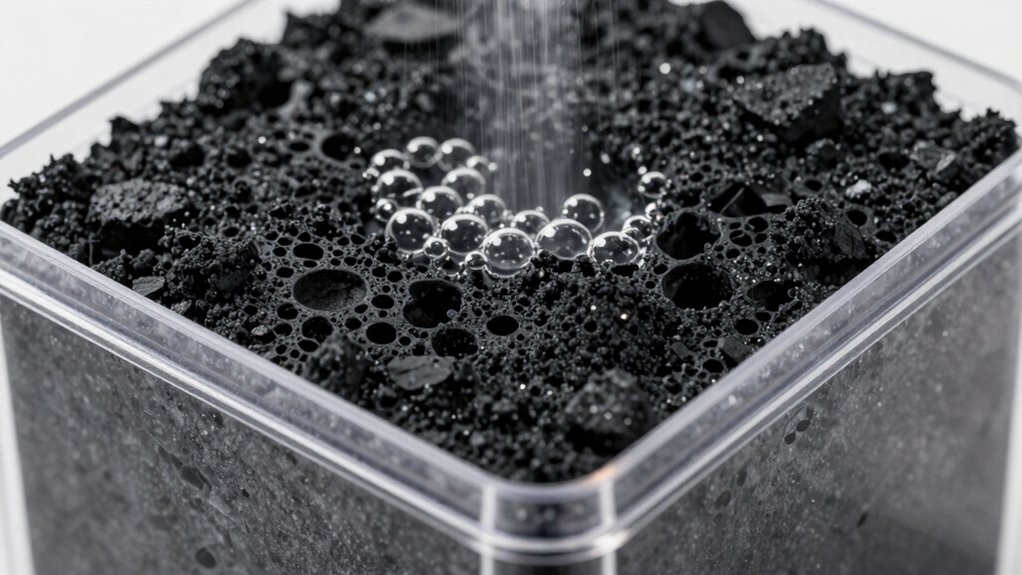 carbon filters trap impurities effectively