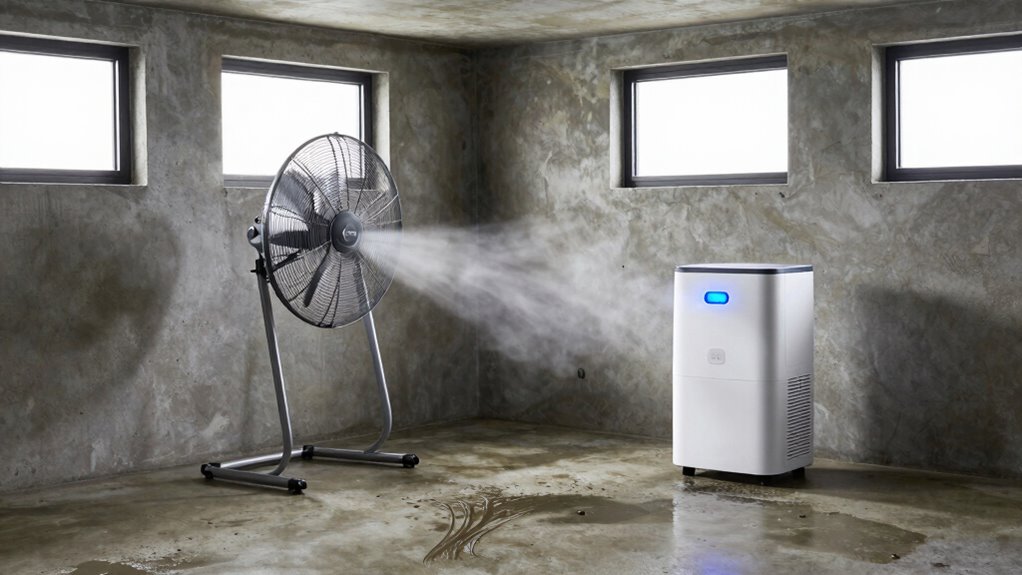 check for moisture and odors