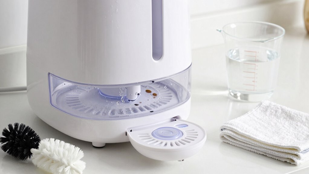 clean humidifier weekly regularly