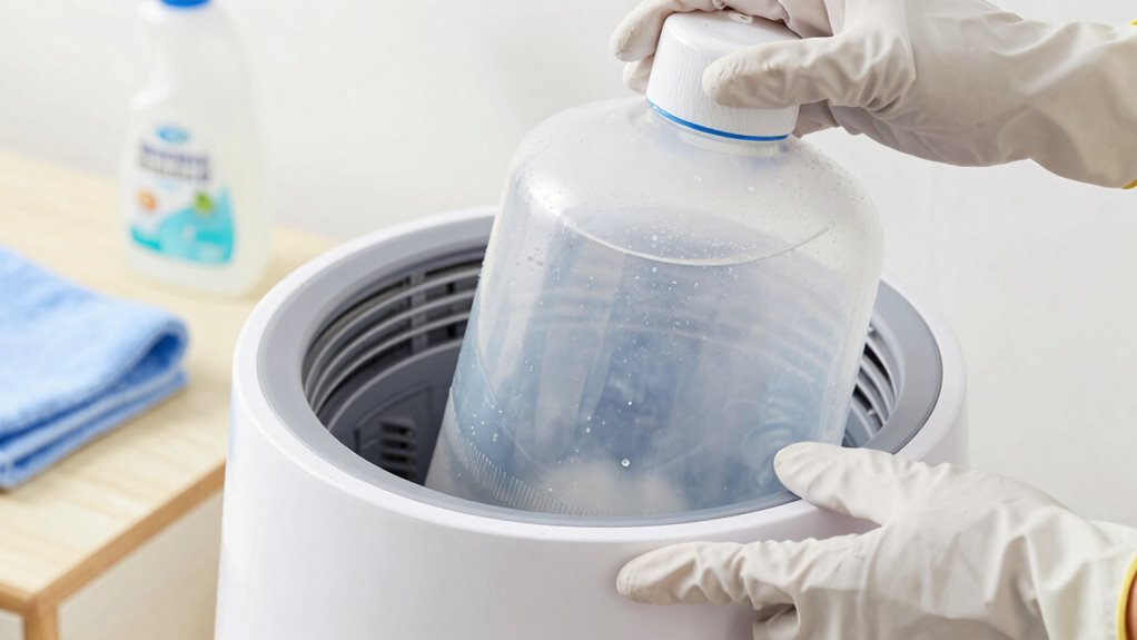 clean water tank regularly