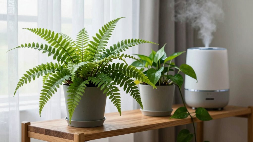 indoor plants enhance humidity and health