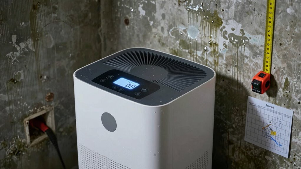 proper dehumidifier sizing and placement