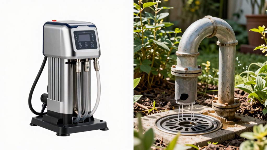 pump versus gravity drainage