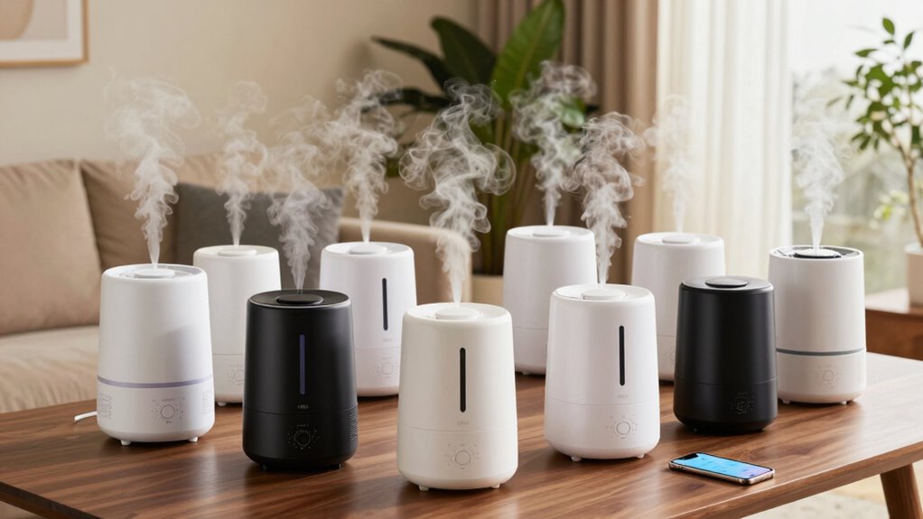 smart humidifiers with technology
