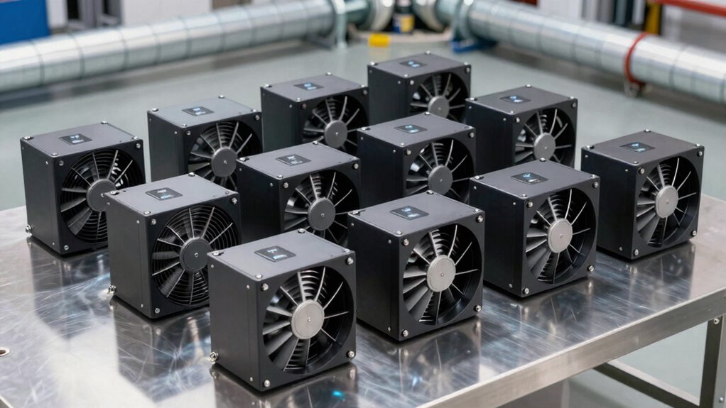 top duct booster fans