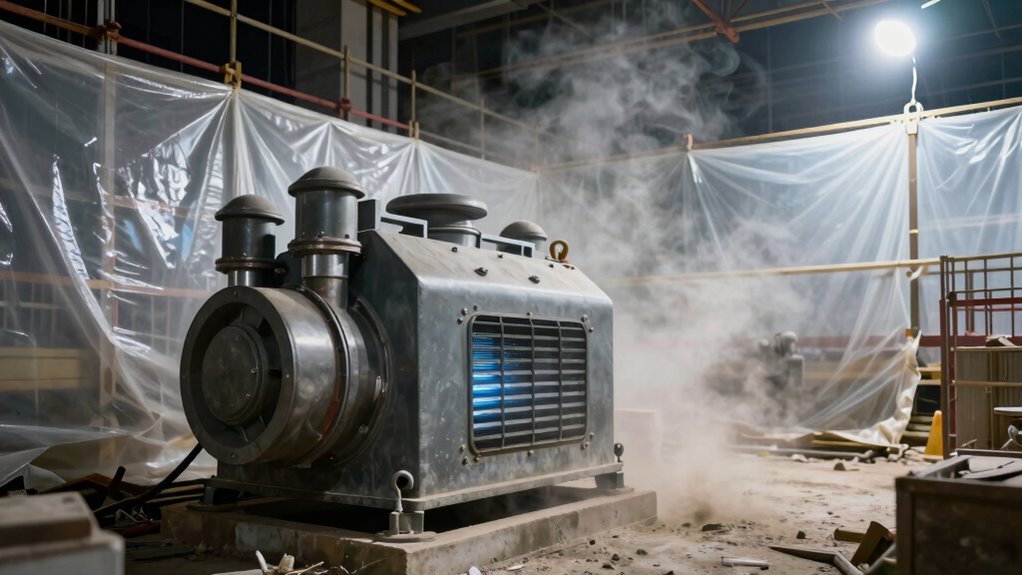 use negative air machine