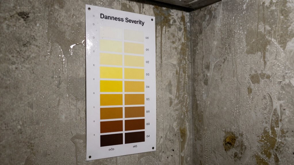 basement moisture severity guide