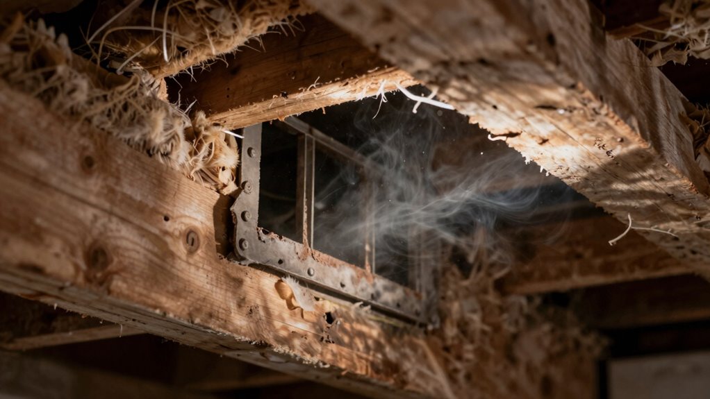 crawl space air infiltrates upstairs