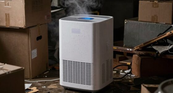 dehumidifier size warning