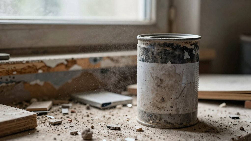dust persists beyond completion