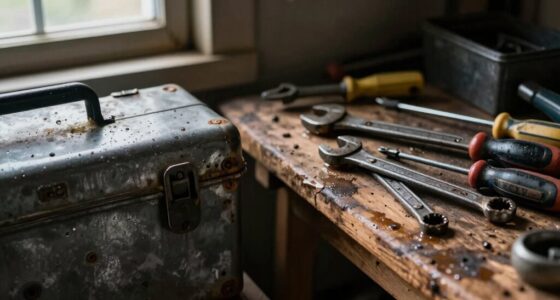 garage moisture damages tools