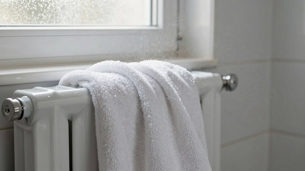 indoor towel drying increases moisture