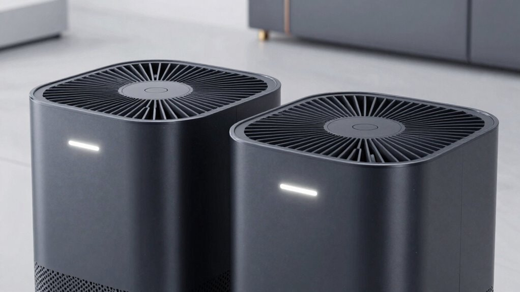 multiple small purifiers outperform large
