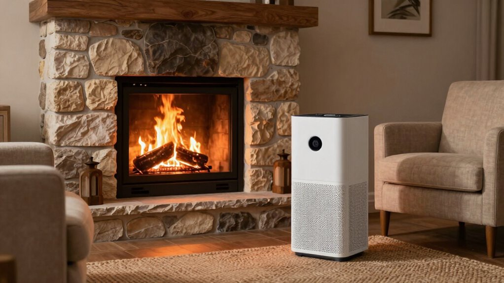 optimal fireplace air purifier placement