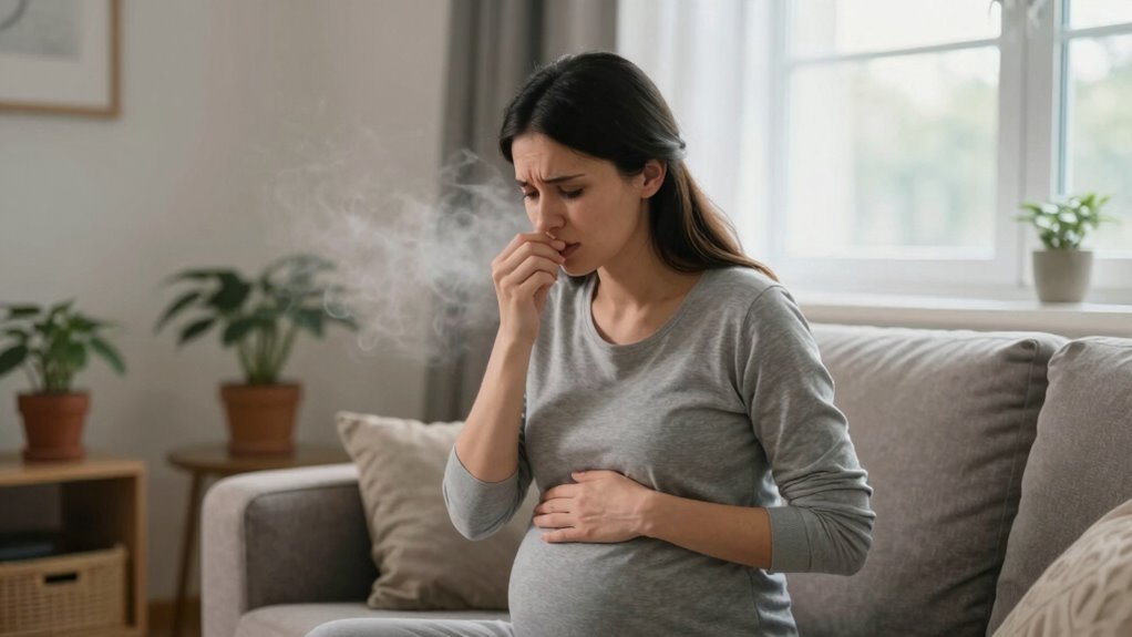 pregnancy heightens odor sensitivity