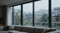 rain influences indoor particles