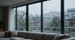 rain influences indoor particles