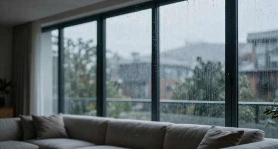 rain influences indoor particles