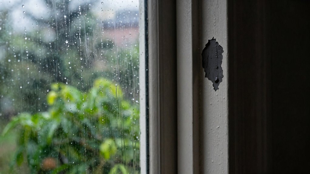 spring rain infiltrates indoors