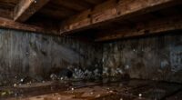 staircase closets trap moisture