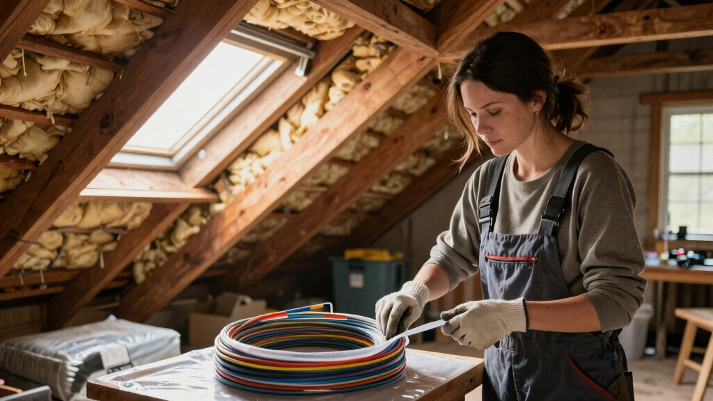 How to protect existing fiber prior to attic insulation work?