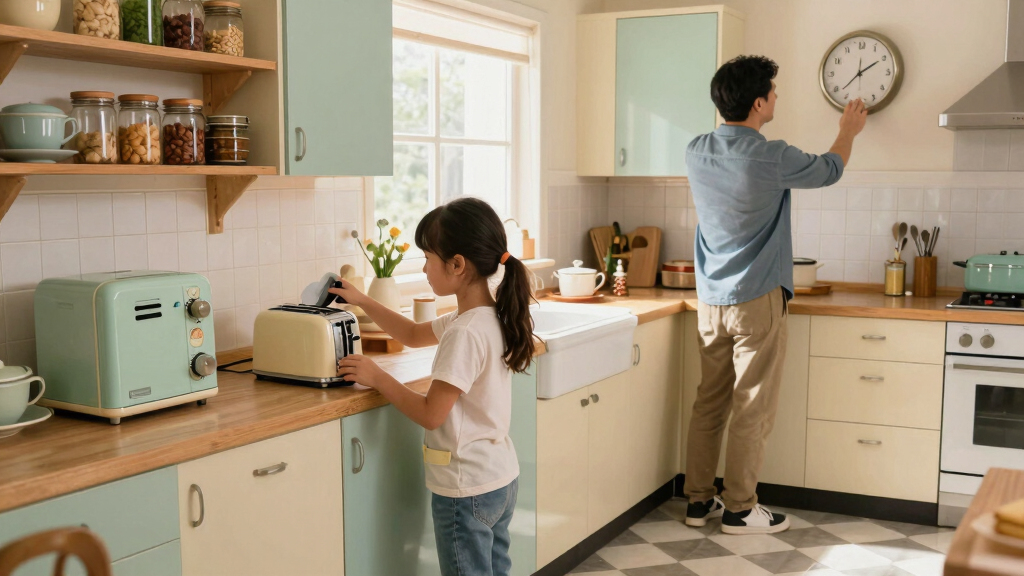 A Father-Daughter Duo Turned Her 90s Kitchen into a Vintage-Inspired Dream