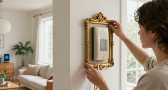 A Simple Gilded Frame Turned an Ugly Intercom into a Conversation Starter