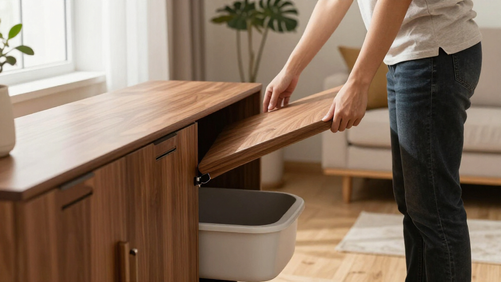 I’ve Tried Several Stylish Options For Hiding My Cat’s Litter Box, And This Was By Far The Winner