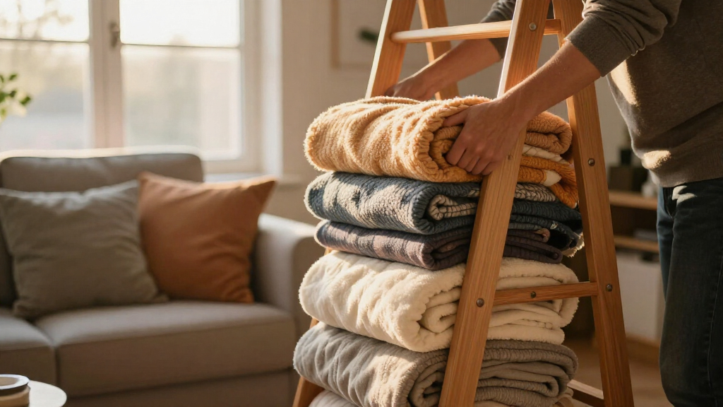 Aldi's Best-Selling Blanket Storage Ladder Is Finally Back