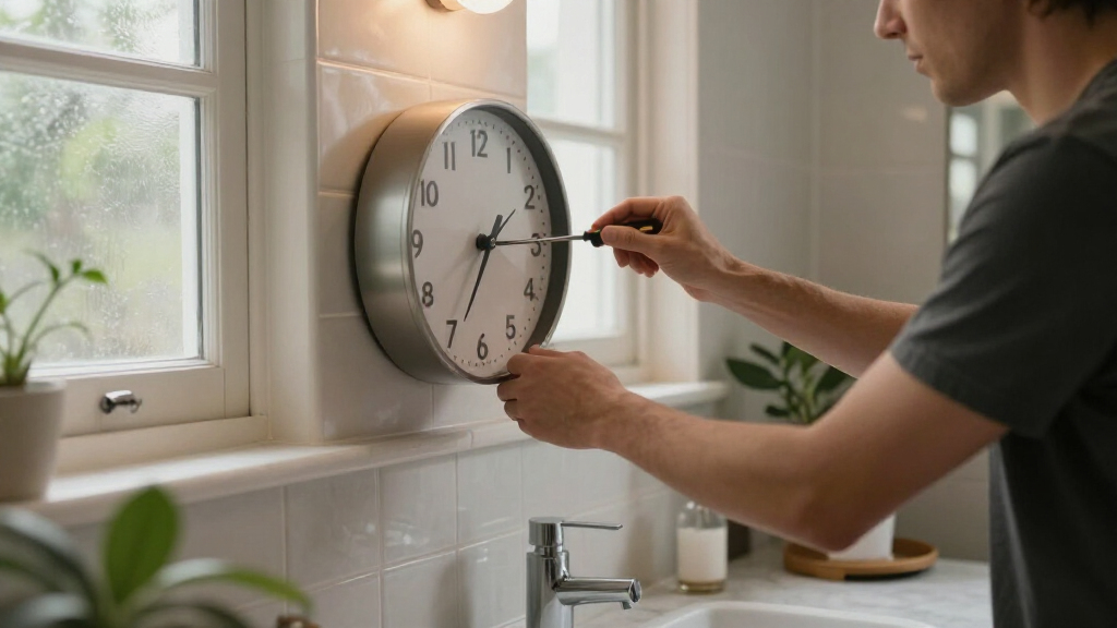 I Moved A Clock To My Bathroom, And It Changed My Morning Routine Forever