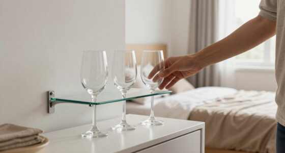 My Sister Uses Wine Glasses For Bedroom Storage, So I Had To Copy Her
