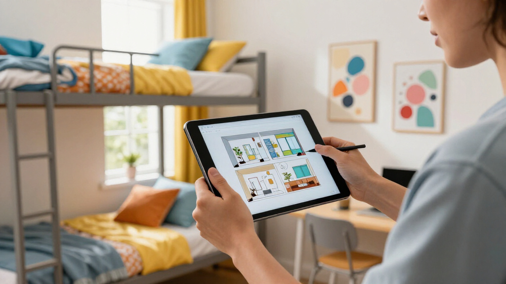 See How We Used Our New 3D Design Tool To Create A Cute And Colorful Dorm Room