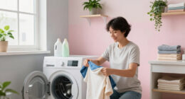 You’d Never Expect To See Ombré Walls In A Laundry Room — But It Works