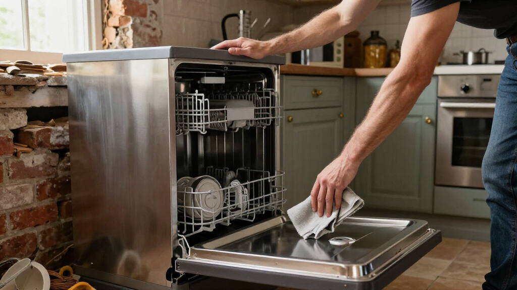 A Victorian Home's Entire Kitchen Was Demolished — Except For The Dishwasher