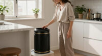 This Stylish Trash Can Is “Perfect” For Small Spaces (And Gives Art Deco Vibes!)