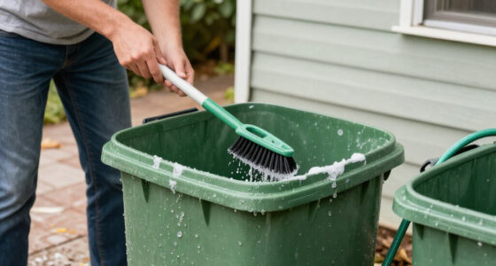 Smelling Your Garbage Cans? The Underrated Trick To Give Them A Deep Clean