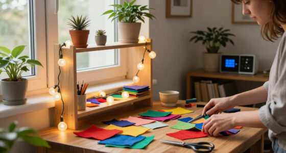 Woman Turns Leftover Craft Supplies Into Adorable And Colorful Fairy Lights